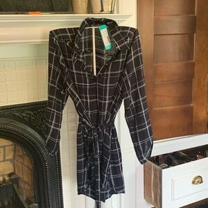 Full Moon maternity Tori Maternity tie‎ snd button blouse. NWT. Retail 49